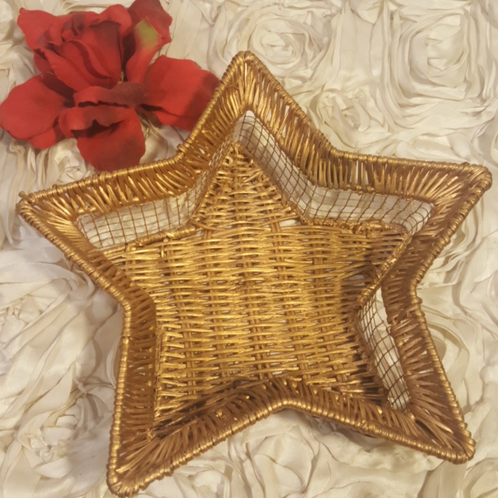Wicker Basket Star Shape - Home Decor.